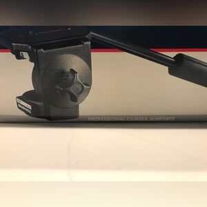 Manfrotto‎ 3126 Fluid Head Black Aluminum Professional Camera Support Italy